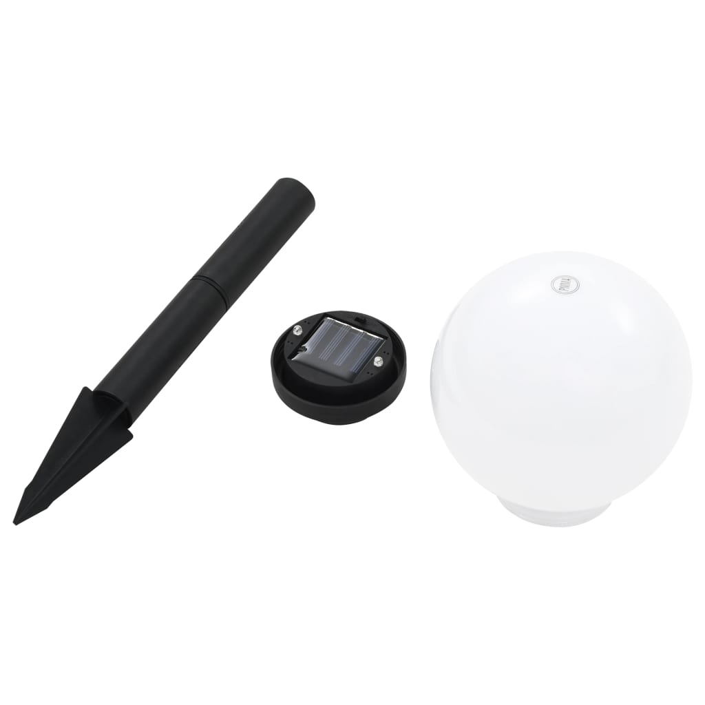vidaXL Kuliste lampy solarne do ogrodu, 4 szt., LED, 15 cm, RGB