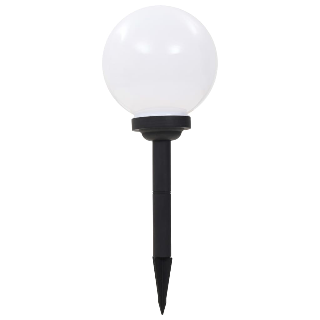 vidaXL Kuliste lampy solarne na zewnątrz, 3 szt., LED, 20 cm, RGB