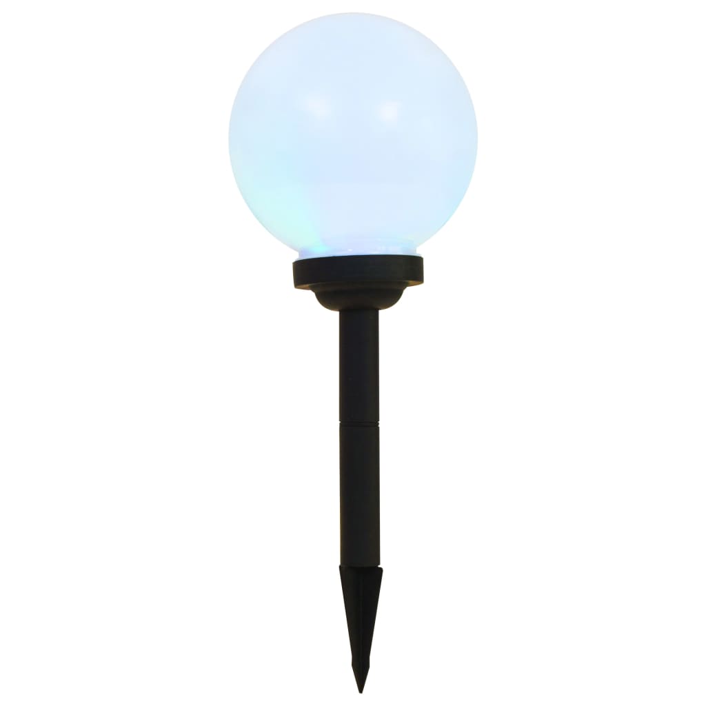 vidaXL Kuliste lampy solarne na zewnątrz, 3 szt., LED, 20 cm, RGB