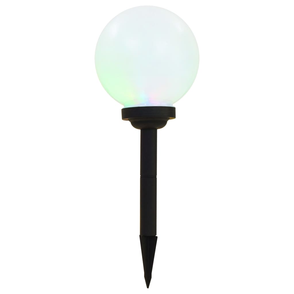 vidaXL Kuliste lampy solarne na zewnątrz, 3 szt., LED, 20 cm, RGB