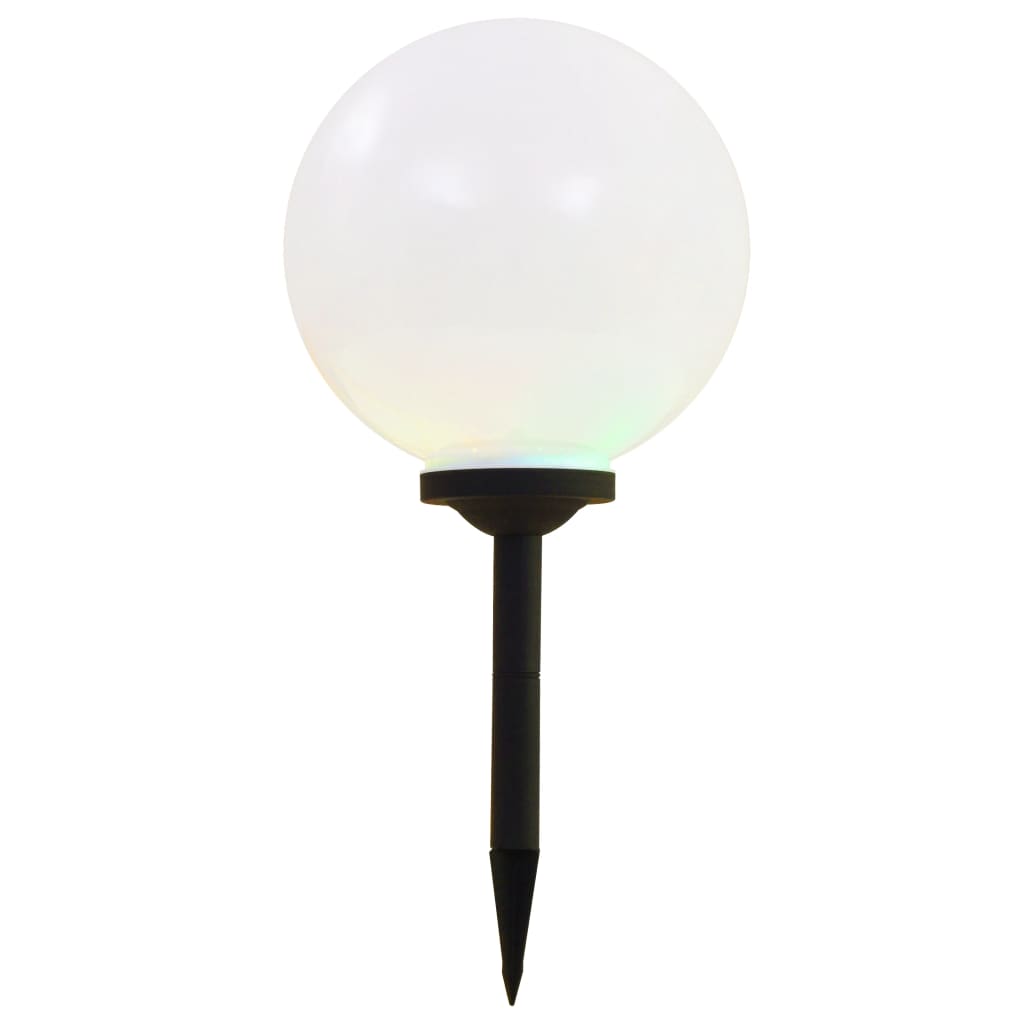vidaXL Kuliste lampy solarne na zewnątrz, 2 szt., LED, 30 cm, RGB