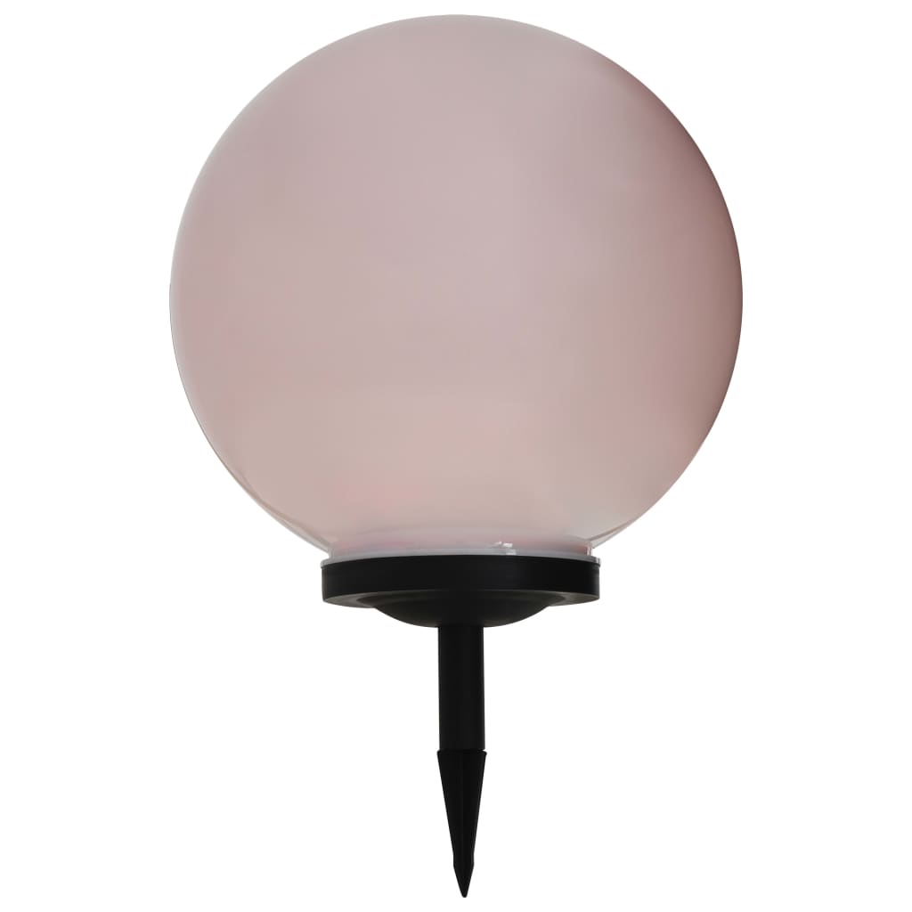 vidaXL Kulista lampa solarna na zewnątrz, LED, 40 cm, RGB