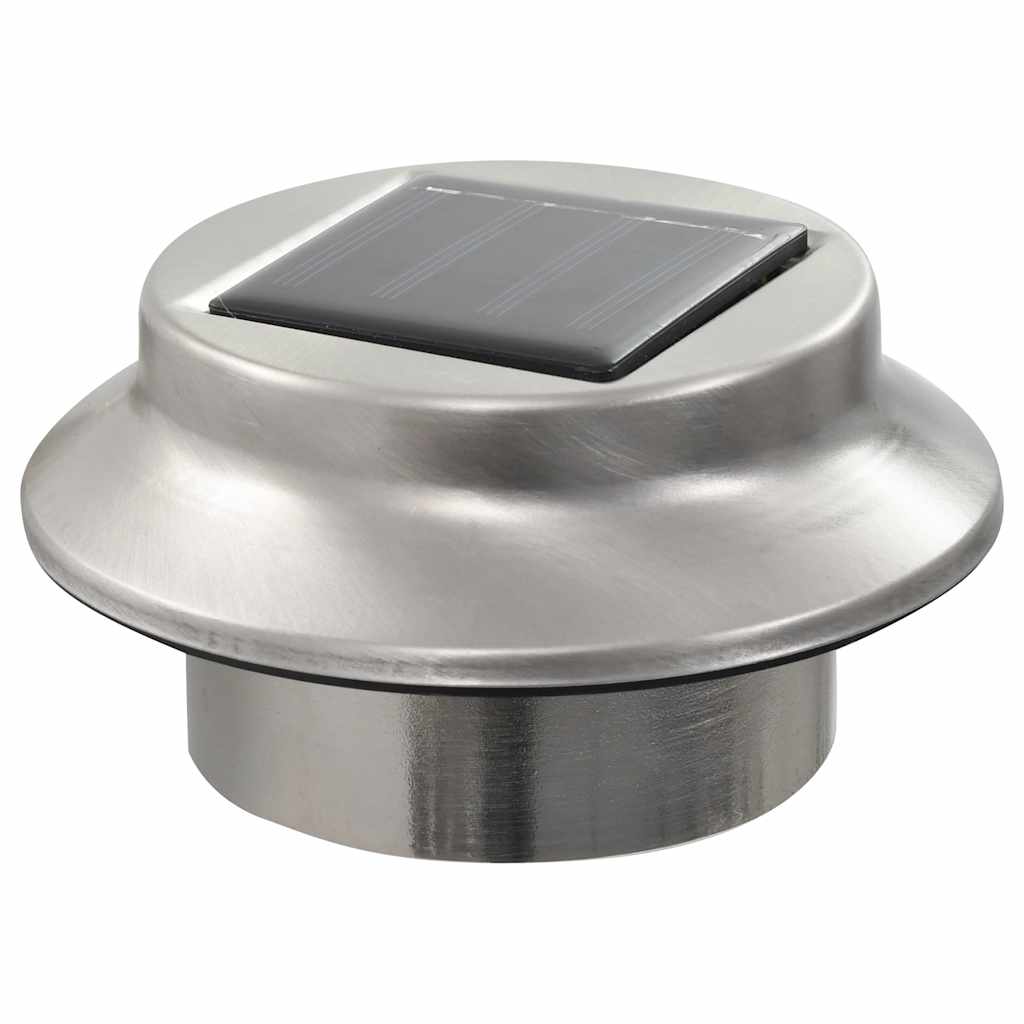vidaXL Okrągłe lampy solarne na zewnątrz, 6 szt., LED, 12 cm, białe
