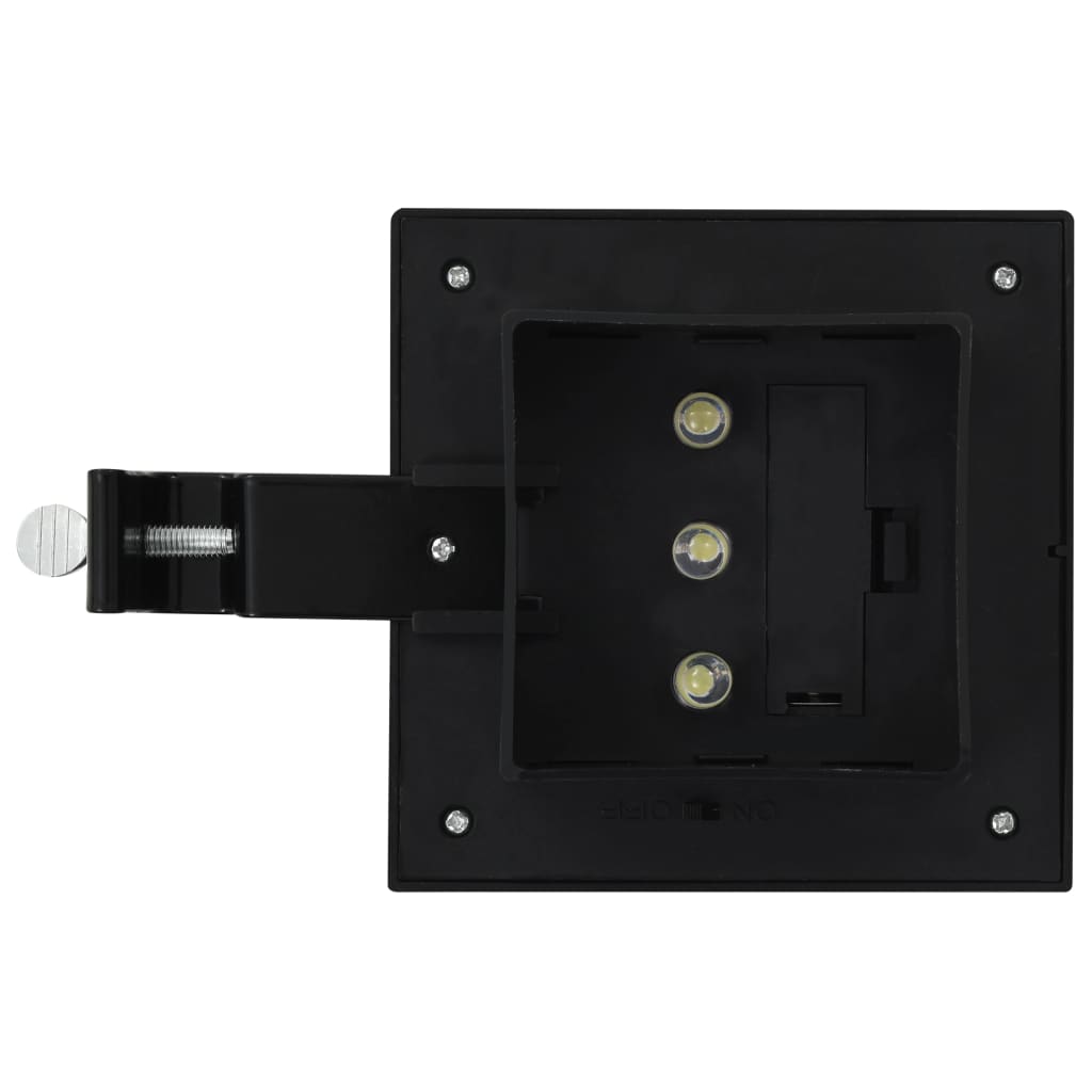 vidaXL Kwadratowe lampy solarne na zewnątrz, 6 szt, LED, 12 cm, czarne