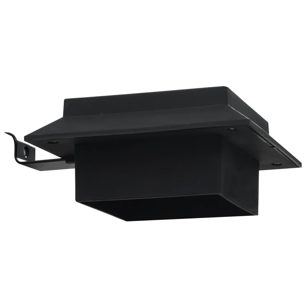 vidaXL Kwadratowe lampy solarne na zewnątrz, 6 szt, LED, 12 cm, czarne