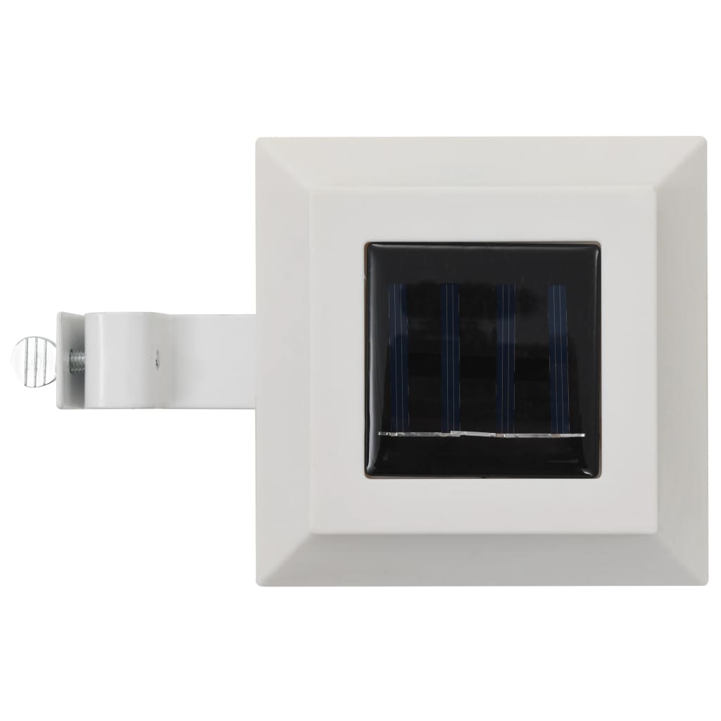 vidaXL Kwadratowe lampy solarne na zewnątrz, 6 szt., LED, 12 cm, białe