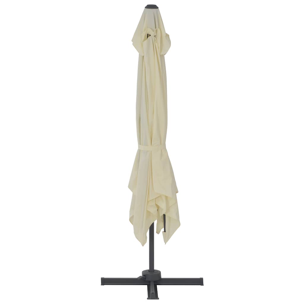 vidaXL Parasol ogrodowy Cantilever z aluminiowym słupkiem 300x300 cm, piaskowy