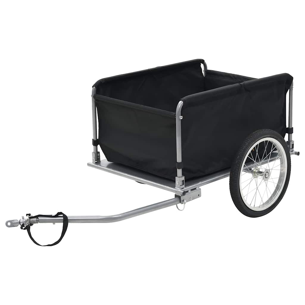 vidaXL Przyczepka rowerowa, 65 kg, czarno-żółta