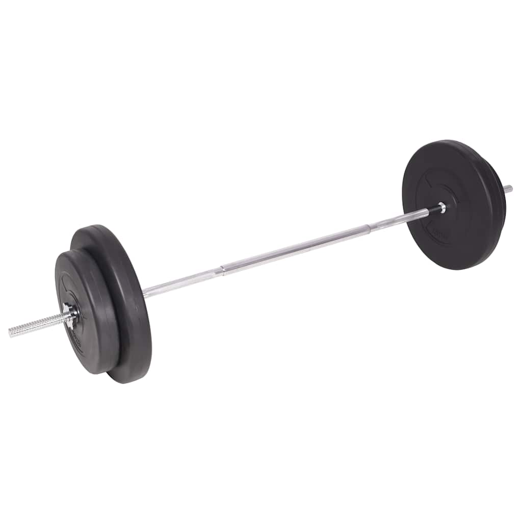 vidaXL Ławka do ćwiczeń ze stojakiem, sztangami i hantlami, 90 kg