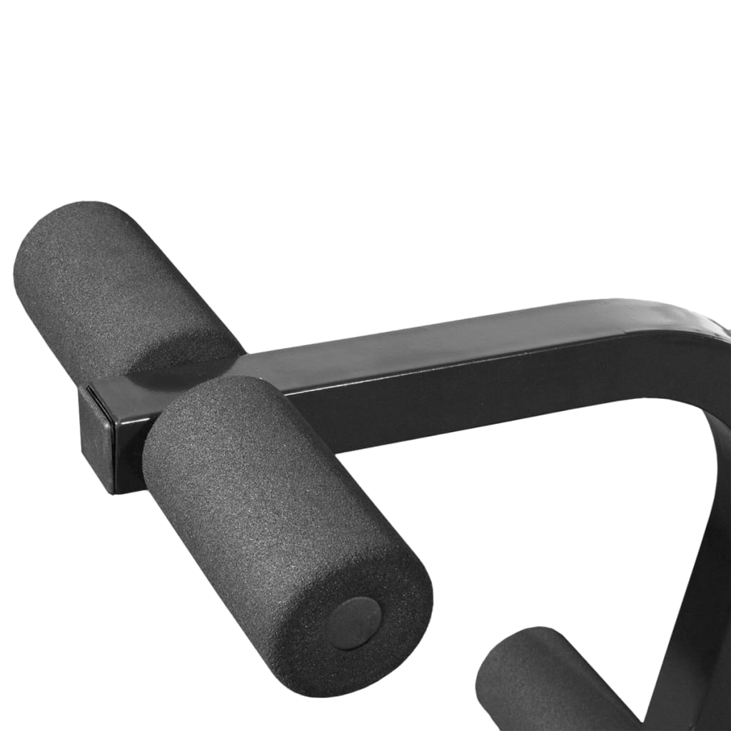 vidaXL Ławka do ćwiczeń ze stojakiem i zestawem sztang i hantli 120 kg