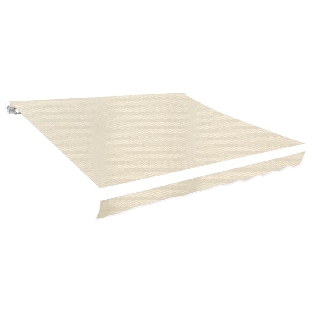 vidaXL Zapasowa tkanina na markizę, kremowa, 3,5x2,5 m, poliester