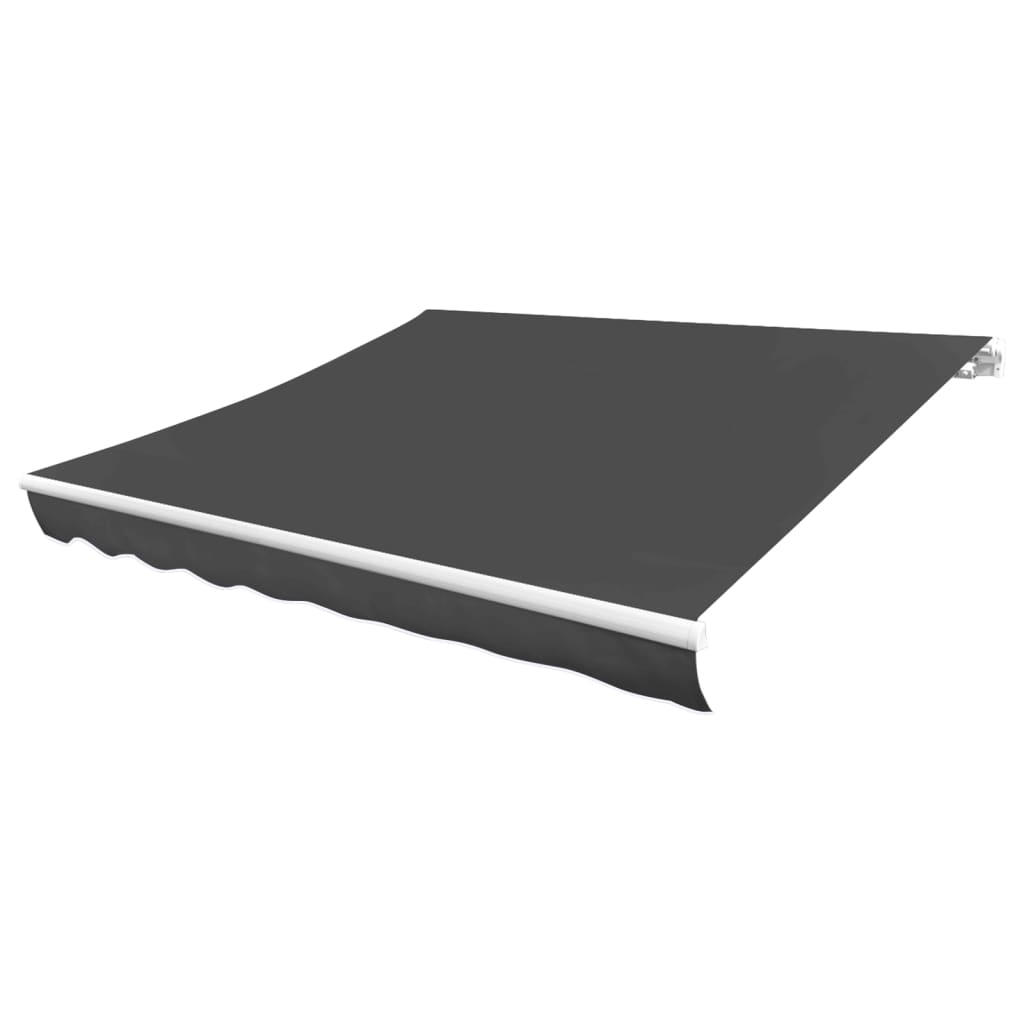 vidaXL Zapasowa tkanina na markizę, szara, 6x3 m, poliester