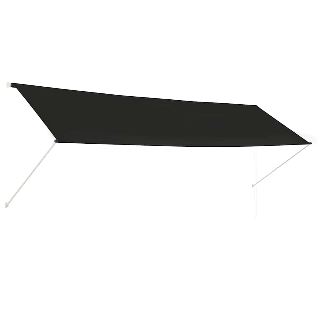 vidaXL Markiza zwijana, 400 x 150 cm, antracytowa