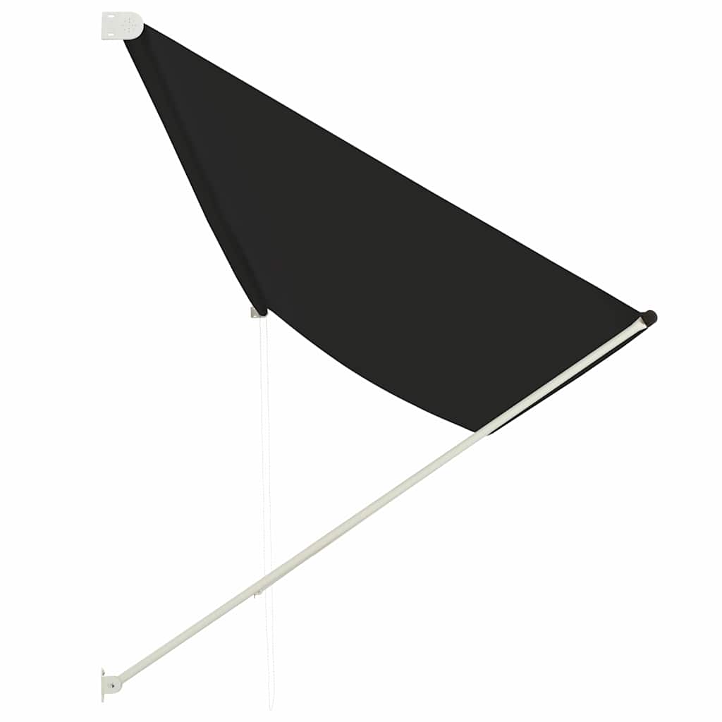 vidaXL Markiza zwijana, 400 x 150 cm, antracytowa