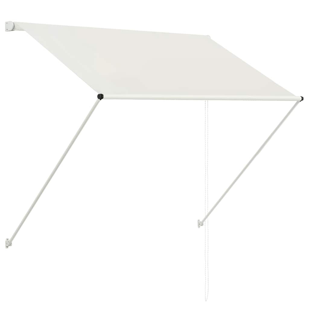 vidaXL Markiza zwijana, 150 x 150 cm, kremowa