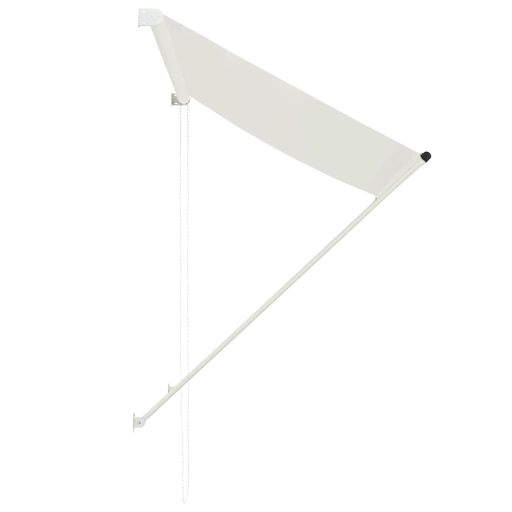 vidaXL Markiza zwijana, 150 x 150 cm, kremowa