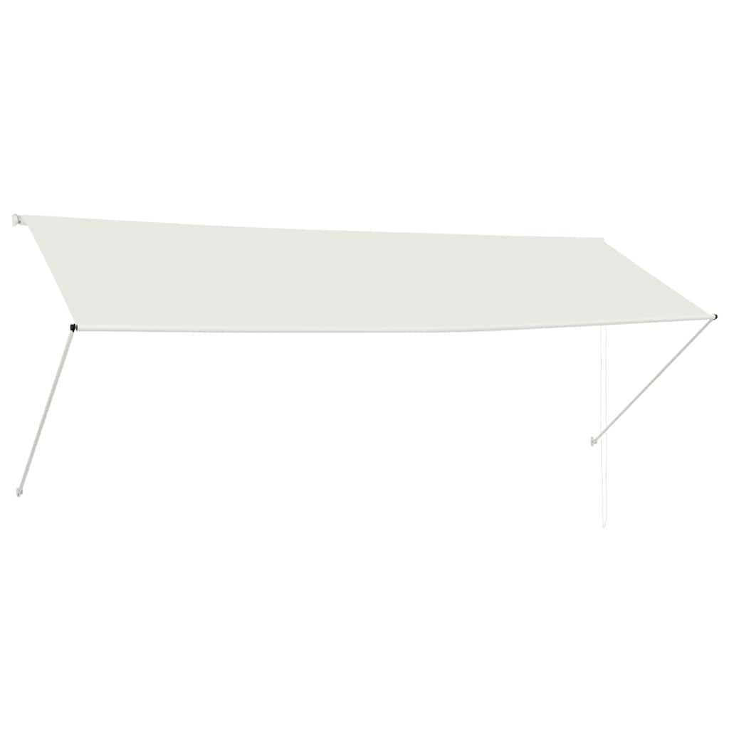vidaXL Markiza zwijana, 350 x 150 cm, kremowa