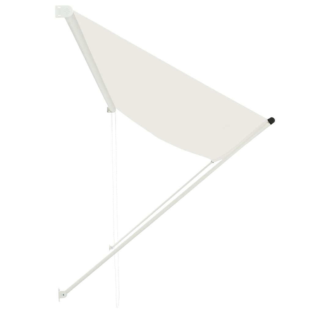 vidaXL Markiza zwijana, 350 x 150 cm, kremowa