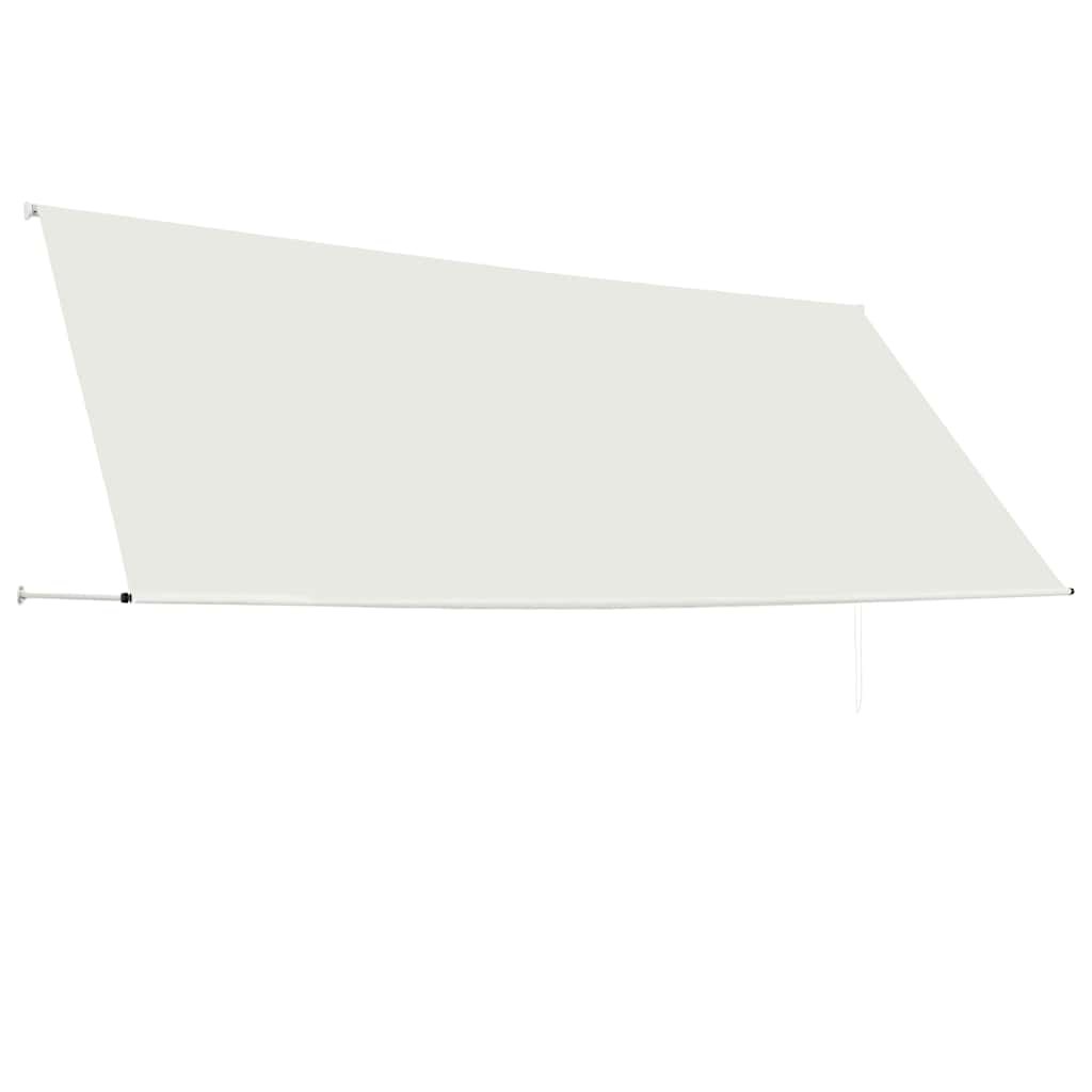 vidaXL Markiza zwijana, 350 x 150 cm, kremowa