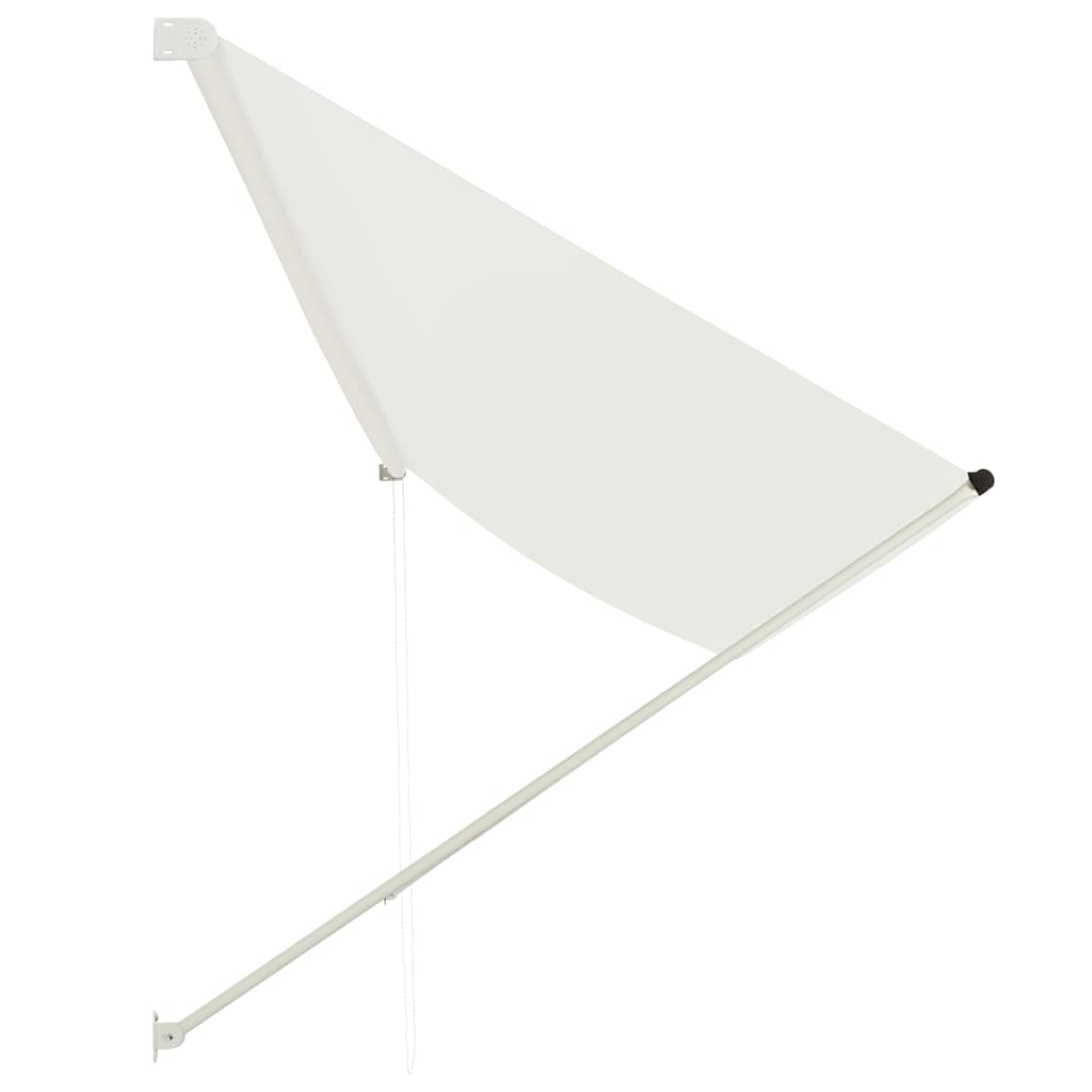 vidaXL Markiza zwijana, 400 x 150 cm, kremowa