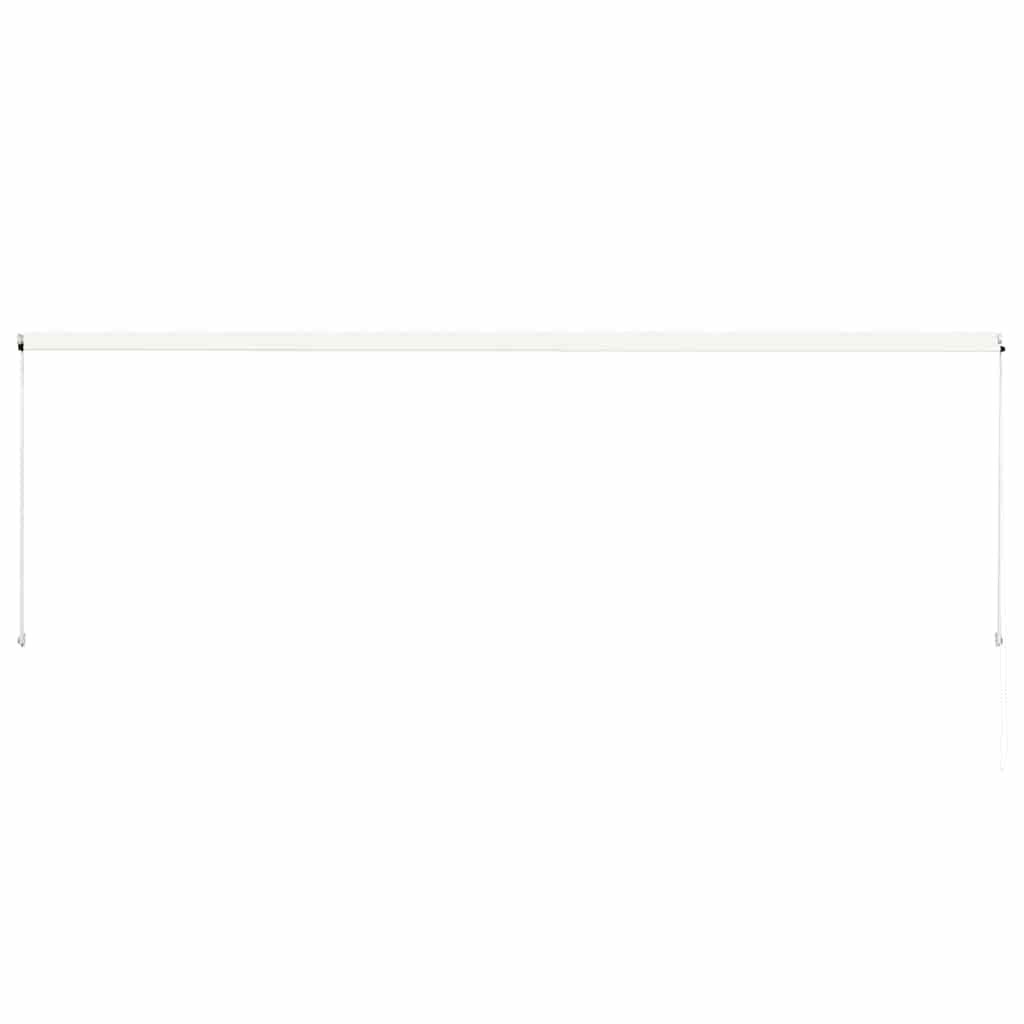vidaXL Markiza zwijana, 400 x 150 cm, kremowa