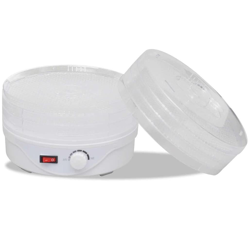 vidaXL Suszarka do żywności, okrągła, z 6 tacami, 250 W