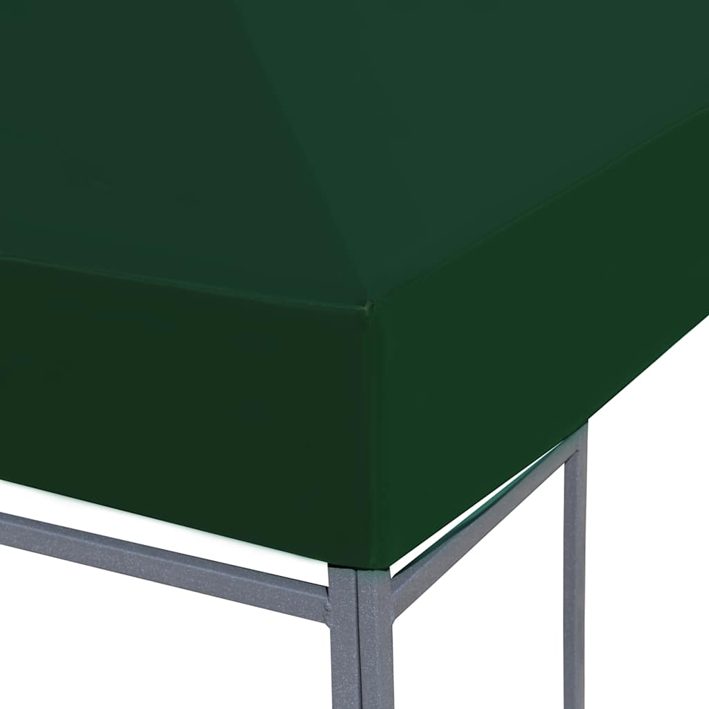 vidaXL Zadaszenie altany ogrodowej, 310 g/m², 3 x 3 m, zielone