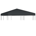 vidaXL Zadaszenie altany ogrodowej, 310 g/m², 3 x 3 m, szare