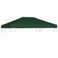 vidaXL Zadaszenie altany ogrodowej, 310 g/m², 4 x 3 m, zielone