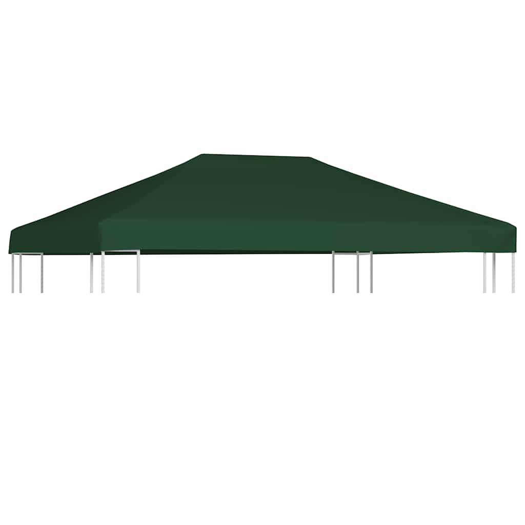 vidaXL Zadaszenie altany ogrodowej, 310 g/m², 4 x 3 m, zielone
