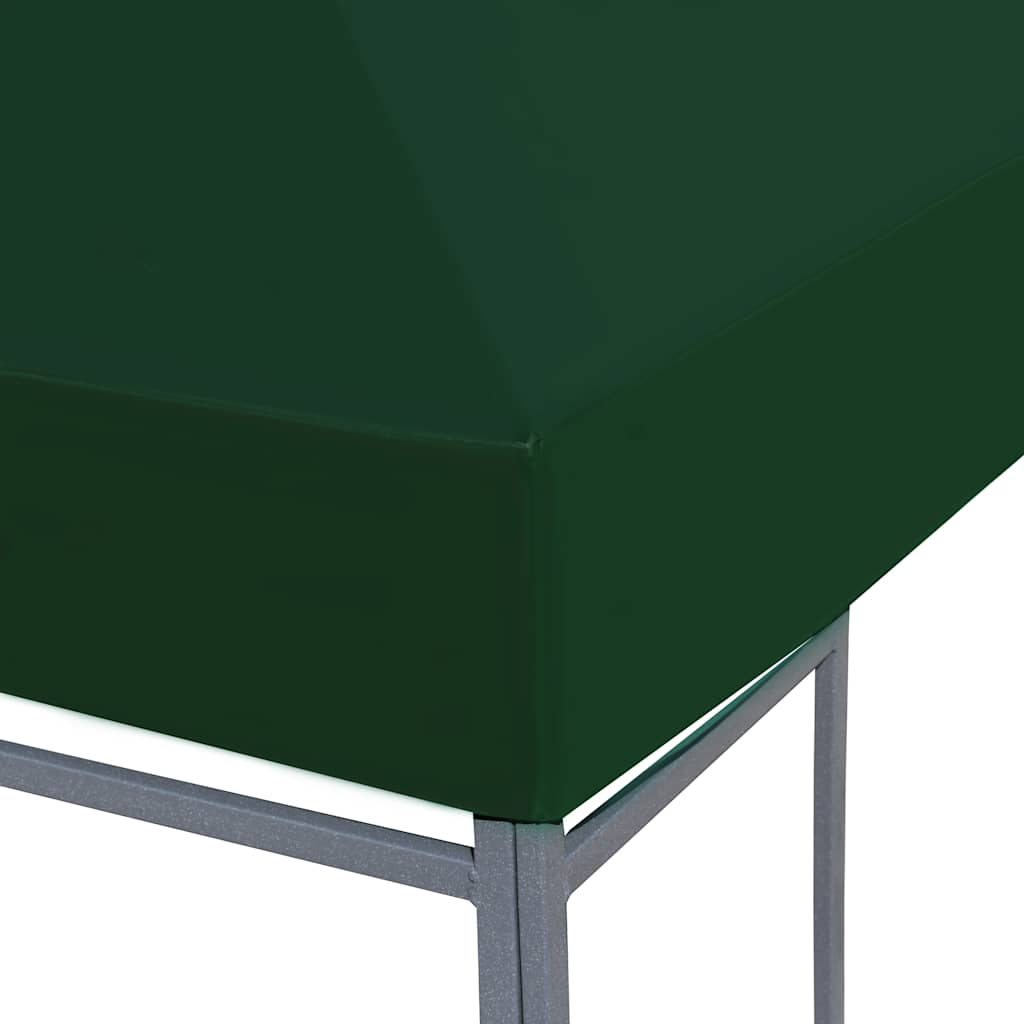 vidaXL Zadaszenie altany ogrodowej, 310 g/m², 4 x 3 m, zielone