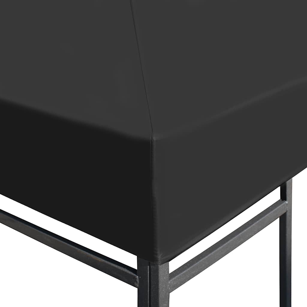 vidaXL Zadaszenie altany ogrodowej, 310 g/m², 4 x 3 m, szare