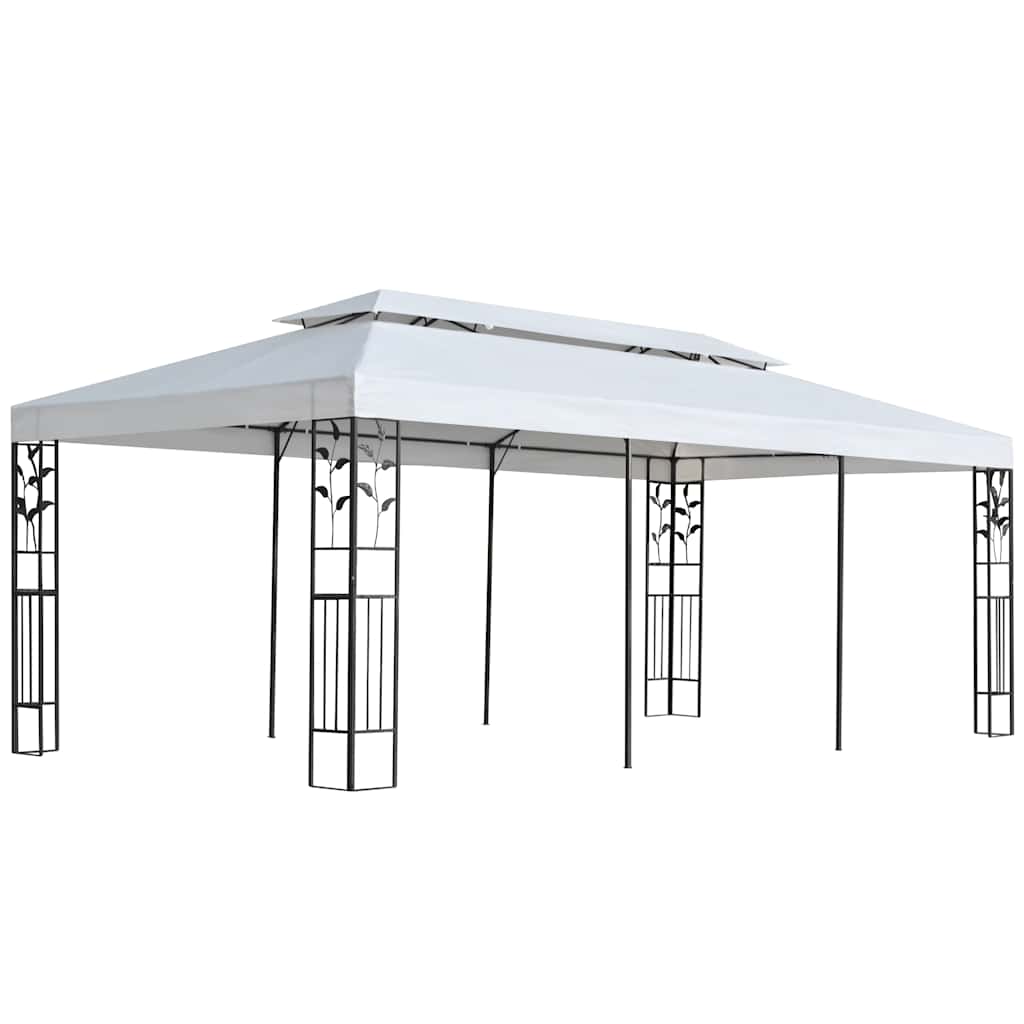 vidaXL Tkanina do pawilonu Biały 300 x 600 cm Poliester
