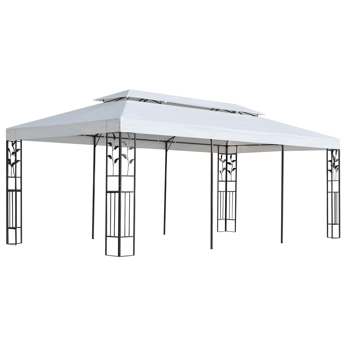vidaXL Tkanina do pawilonu Biały 300 x 600 cm Poliester