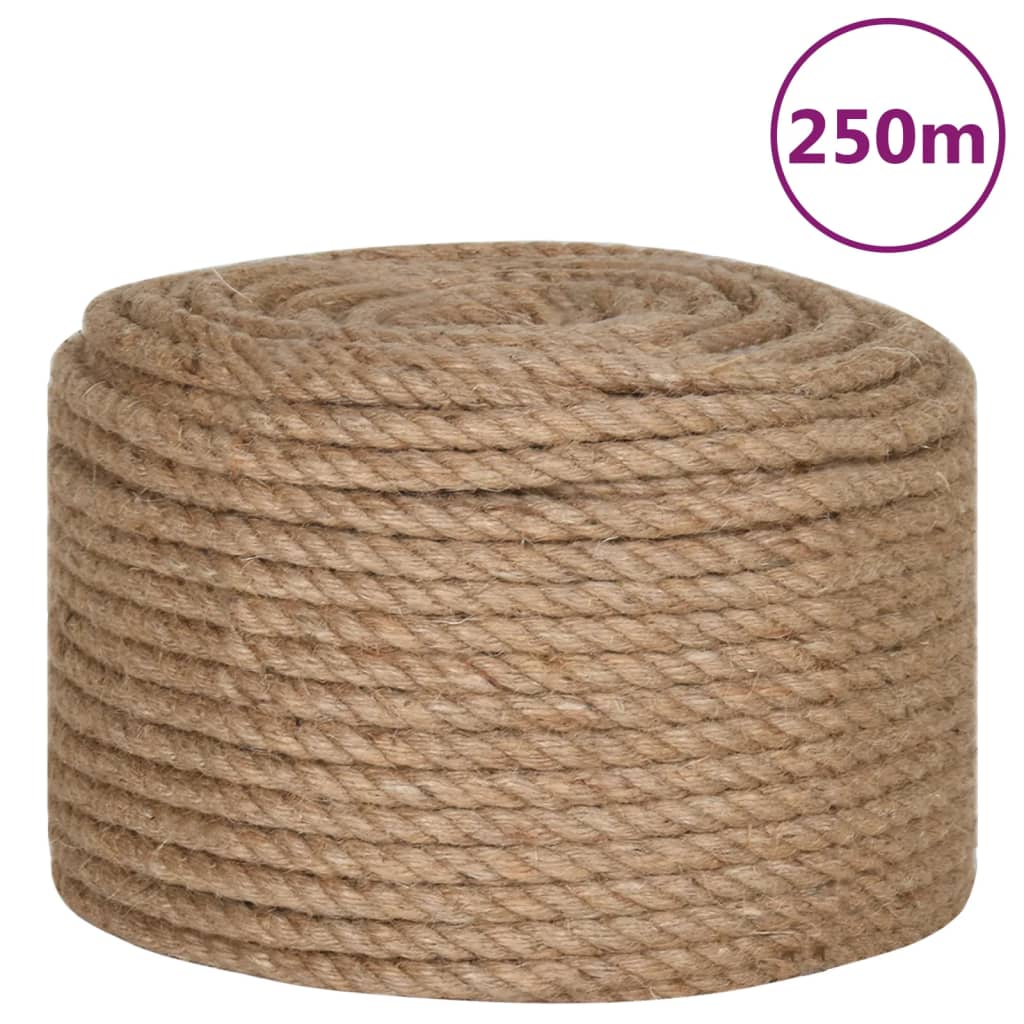 vidaXL Lina, 100% juty, 12 mm, 250 m