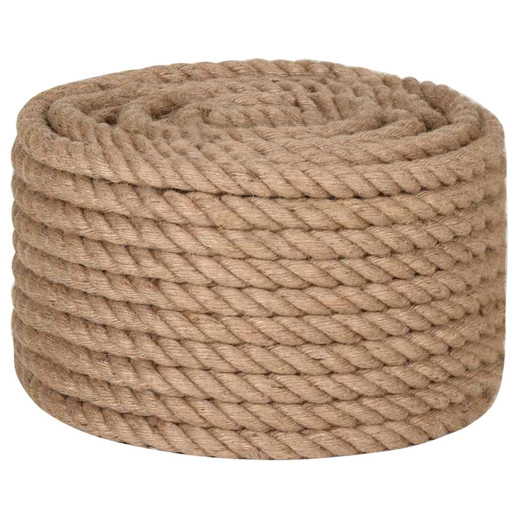 vidaXL Lina, 100% juty, 20 mm, 100 m