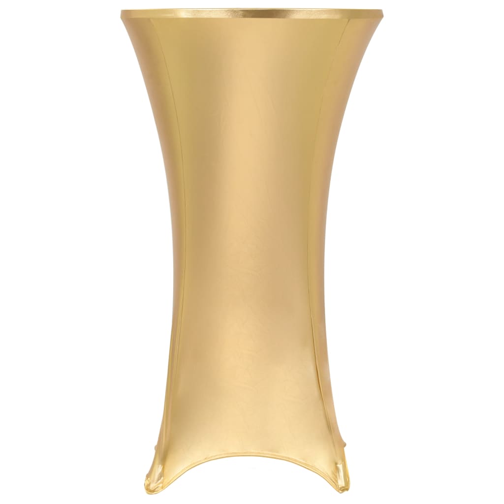 vidaXL Dwa obrusy elastyczne, 70 cm, złote