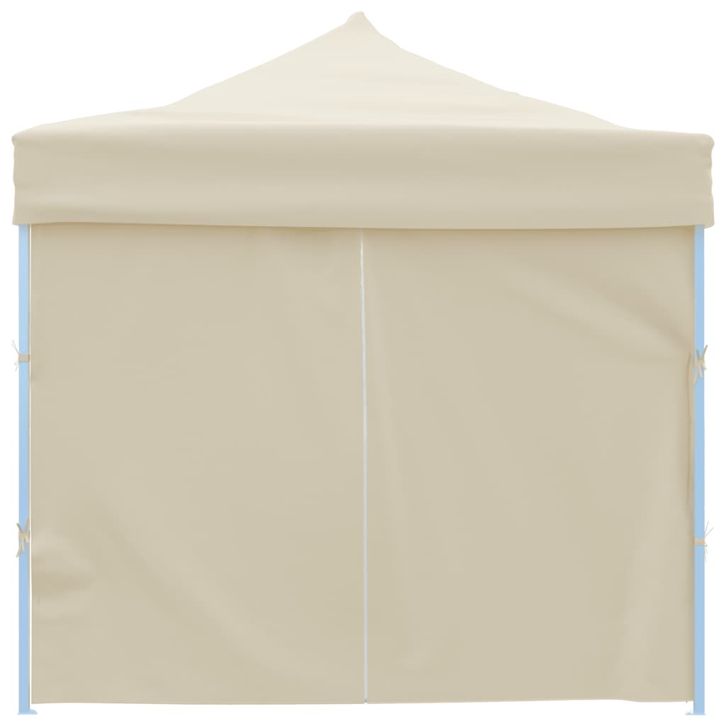 vidaXL Składany namiot z 8 ścianami bocznymi, 870x291x315 cm, kremowy