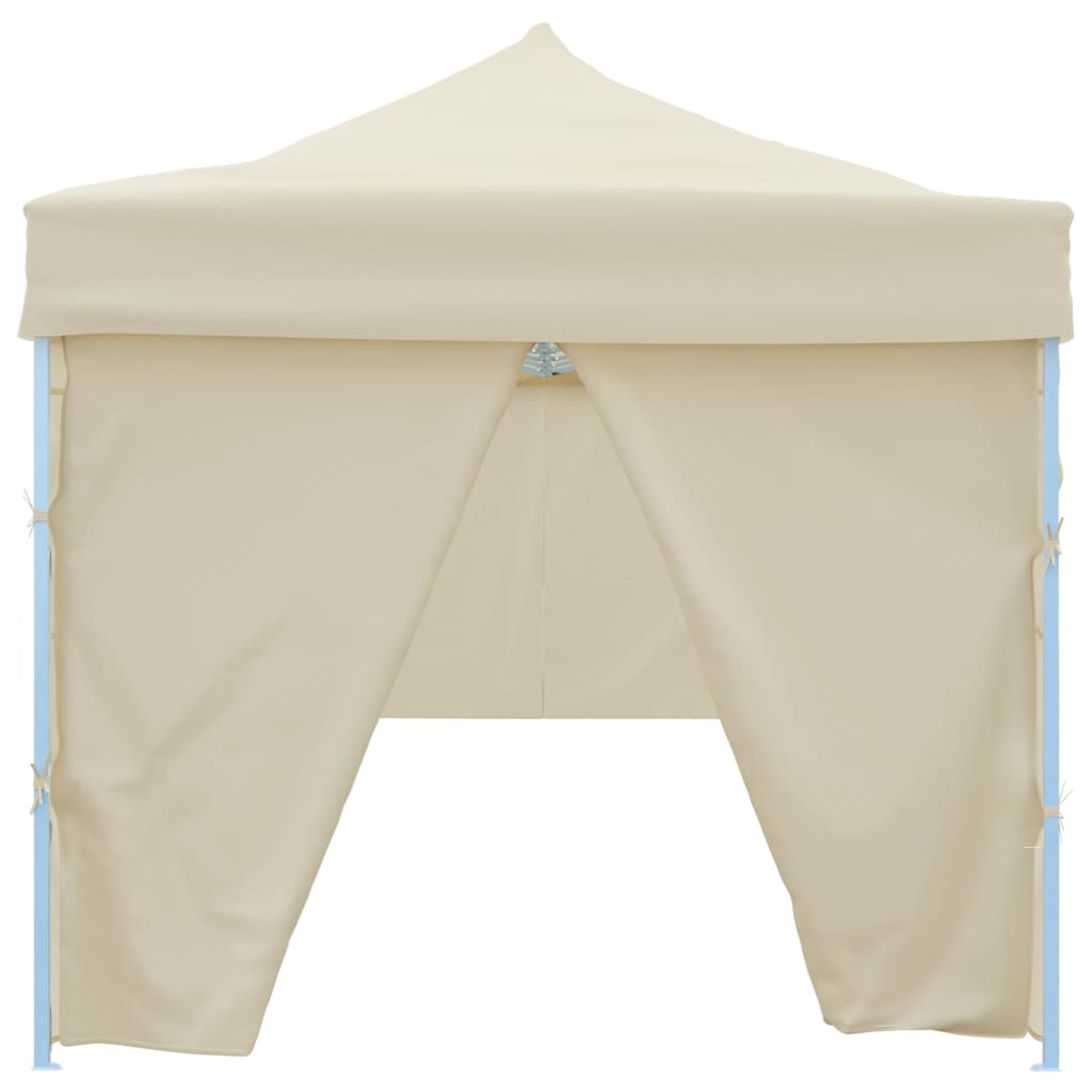 vidaXL Składany namiot z 8 ścianami bocznymi, 870x291x315 cm, kremowy