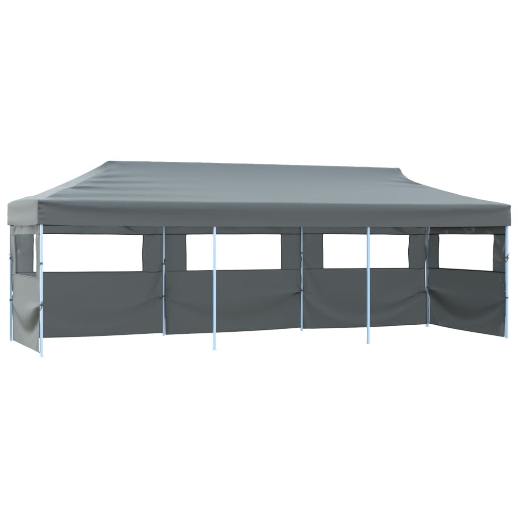 vidaXL Składany namiot z 5 ścianami bocznymi, 870x291x315 cm, antracytowy
