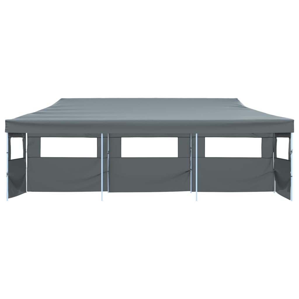 vidaXL Składany namiot z 5 ścianami bocznymi, 870x291x315 cm, antracytowy