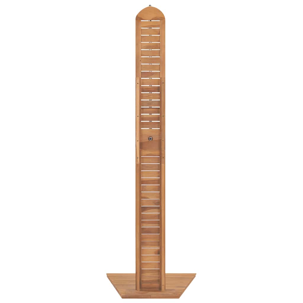 vidaXL Prysznic ogrodowy z litego drewna tekowego, 70 x 75 x 204 cm