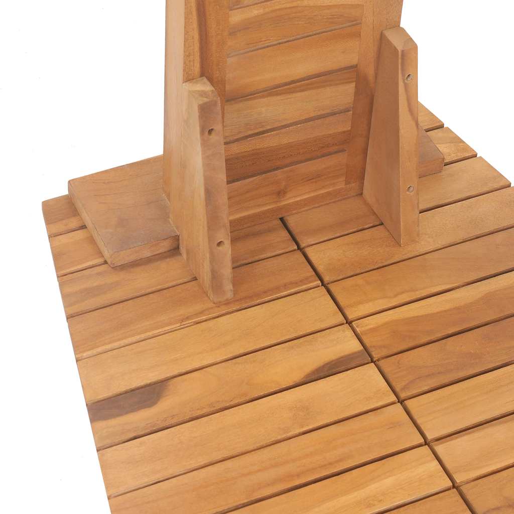 vidaXL Prysznic ogrodowy z litego drewna tekowego, 70 x 75 x 204 cm