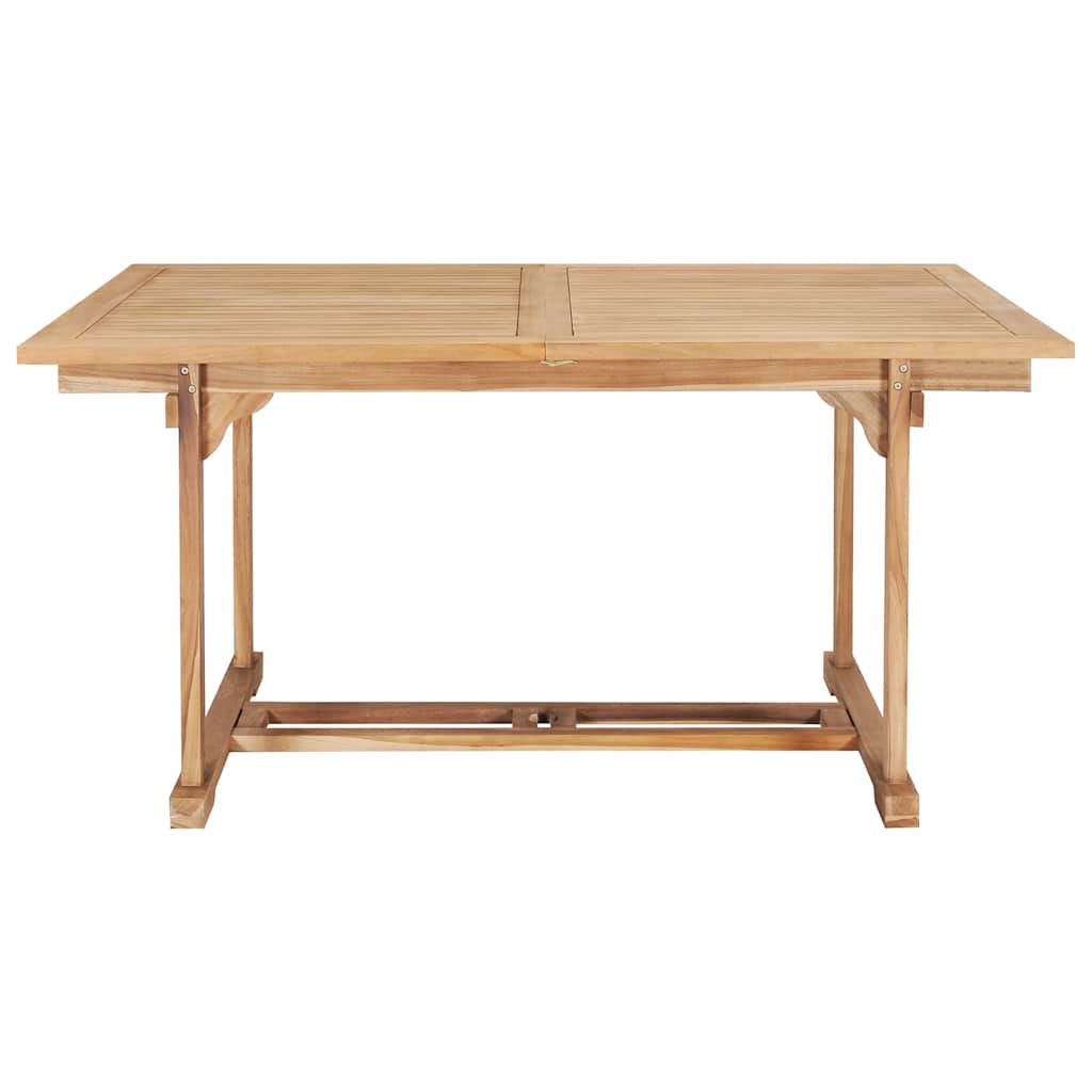 vidaXL 7-cz. zestaw mebli do ogrodu, 150-200x100x75 cm, drewno tekowe