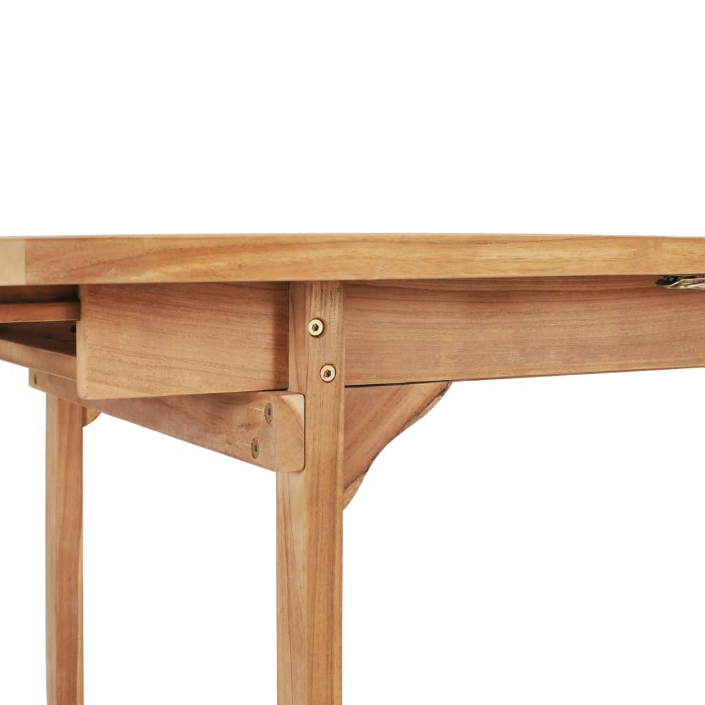 vidaXL 7-cz. zestaw mebli do ogrodu, 150-200x100x75 cm, drewno tekowe