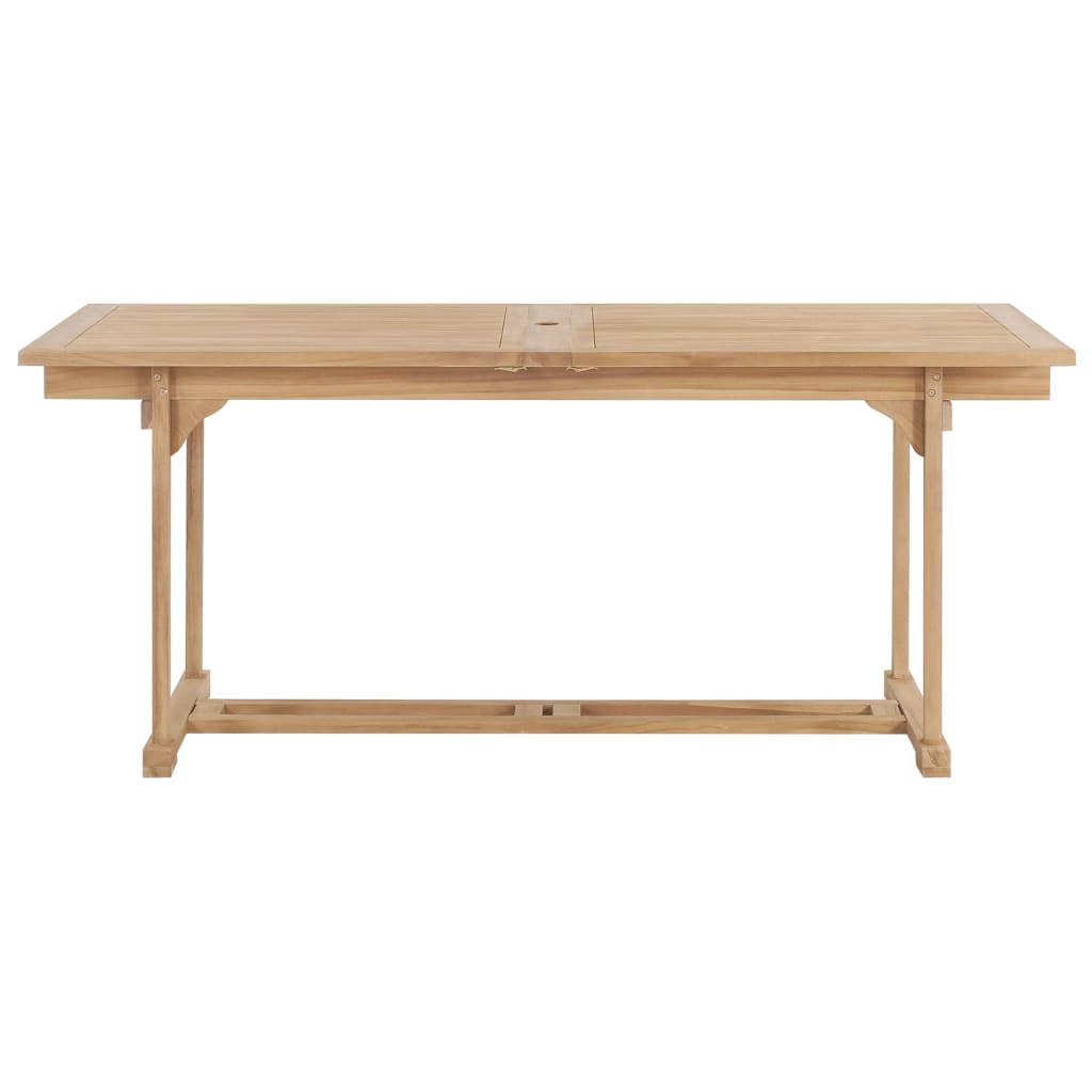 vidaXL 9-cz. zestaw mebli do ogrodu, 180-280x100x75 cm, drewno tekowe