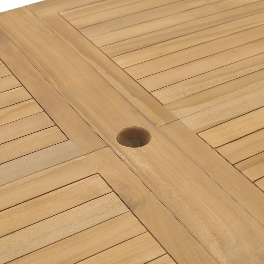 vidaXL 9-cz. zestaw mebli do ogrodu, 180-280x100x75 cm, drewno tekowe