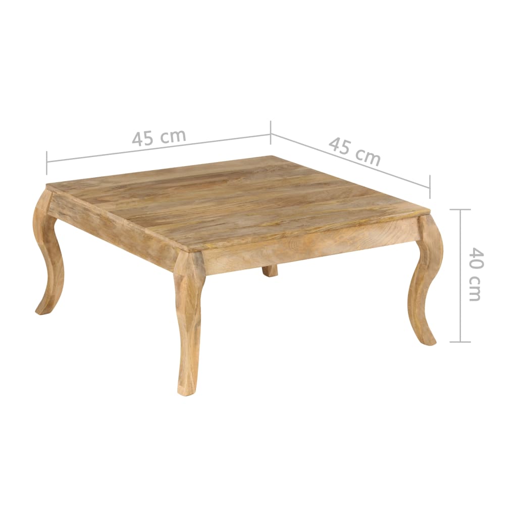 vidaXL Stolik boczny z litego drewna mango, 45 x 45 x 40 cm