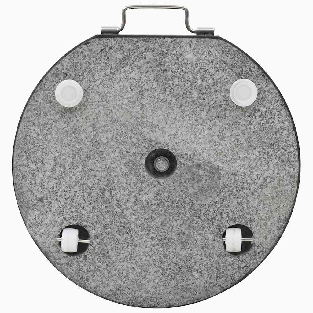 vidaXL Okrągła podstawa pod parasol, granitowa, 28,5 kg, czarna