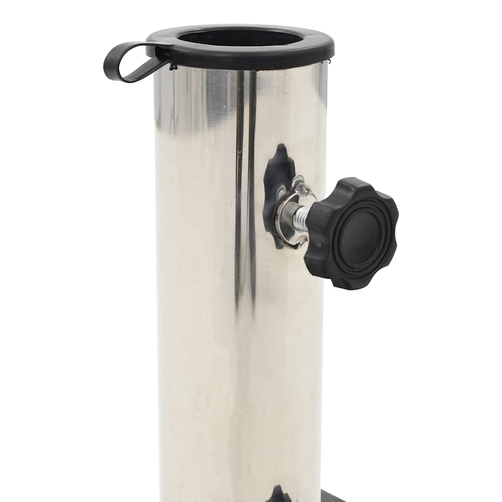 vidaXL Kwadratowa podstawa pod parasol, granitowa, 28,5 kg, czarna